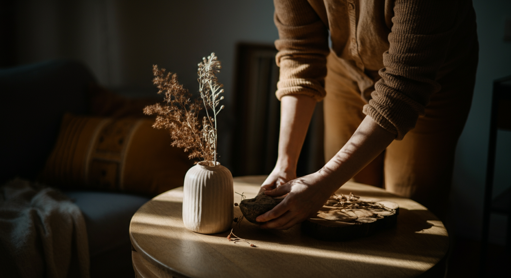 Living with organic modern decor