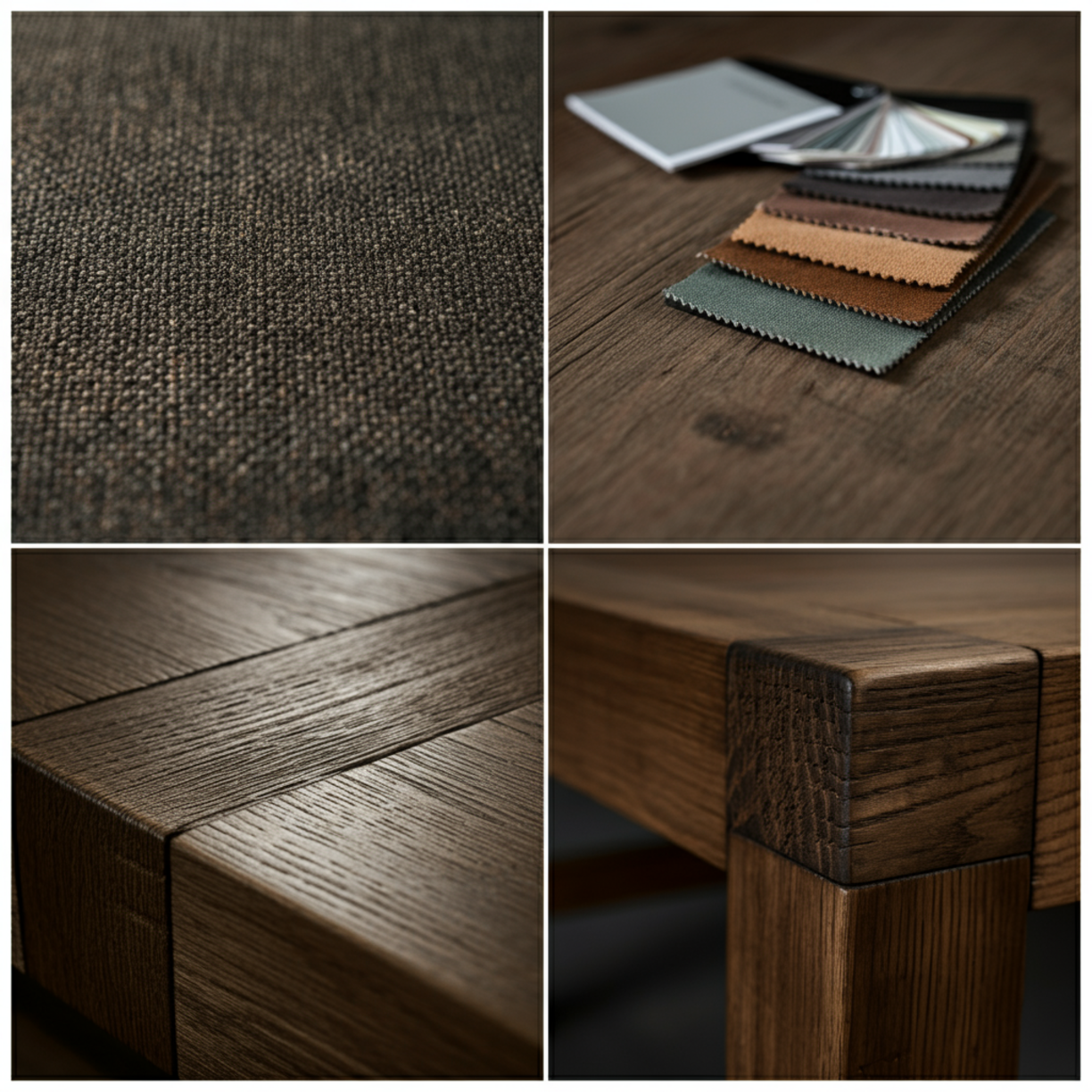 Detailed textures for rustic coffee table